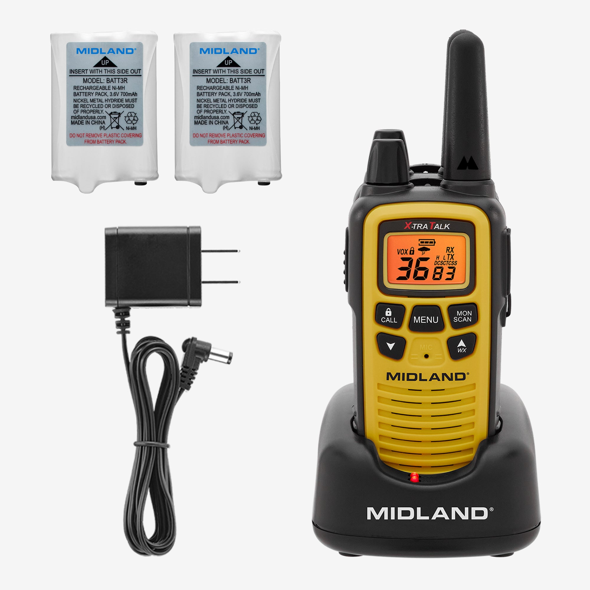 LXT630 FRS License‑Free Walkie Talkie 2-Pack Yellow - LXT630VP3 - Image 3